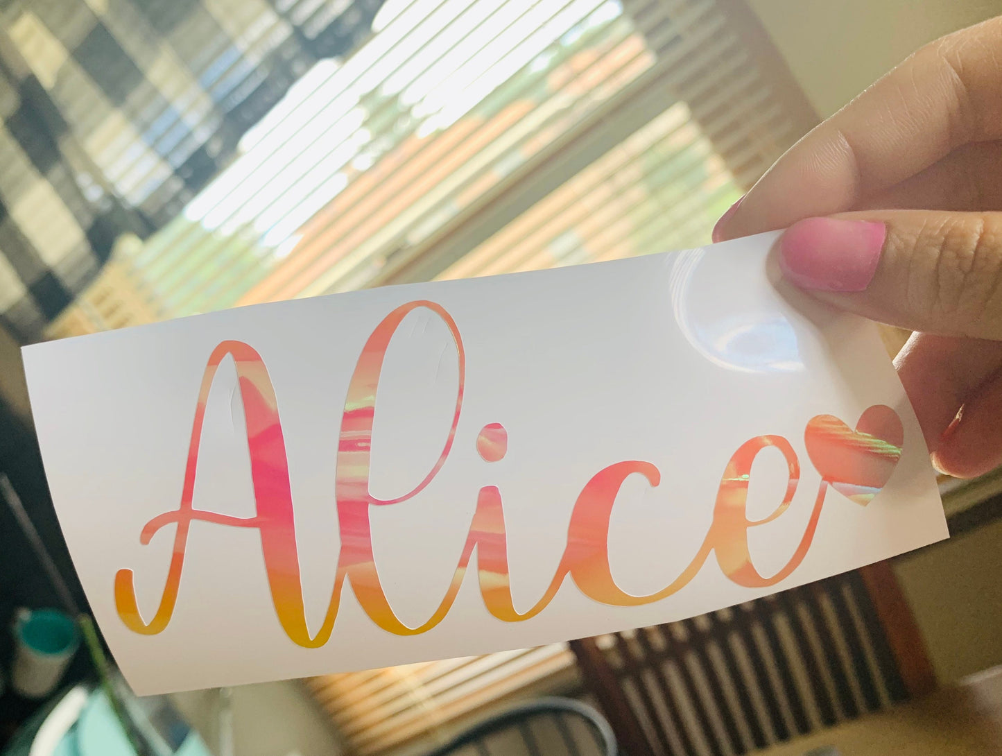 Name Decal, Holographic Name decal, Name Stickers, Personalized Name, Water Bottle Name Sticker, Tumbler Sticker, Custom Name Decal
